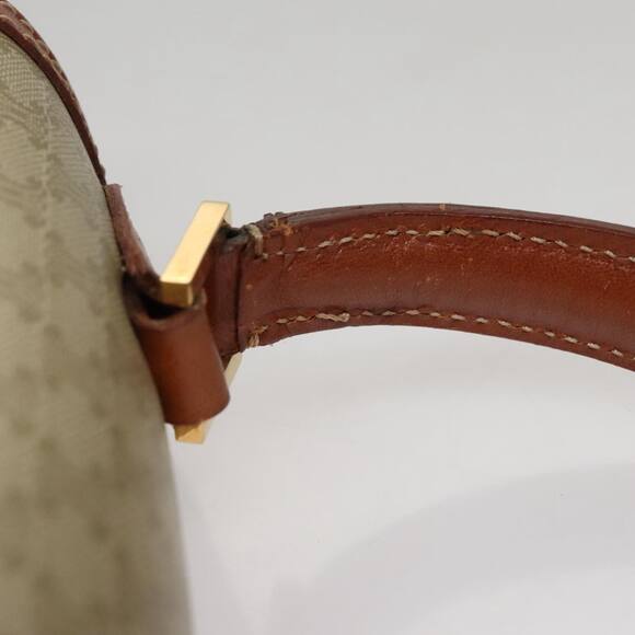 CELINE Macadam Canvas Hand Bag Beige Gold - Picture 9 of 16